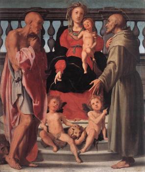 Jacopo Da Pontormo : Madonna And Child With Two Saints